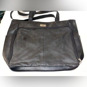 Vintage Bill Blass Black Leather Bag